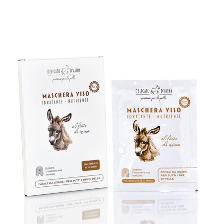 MASCHERA VISO LATTE ASINA BIO